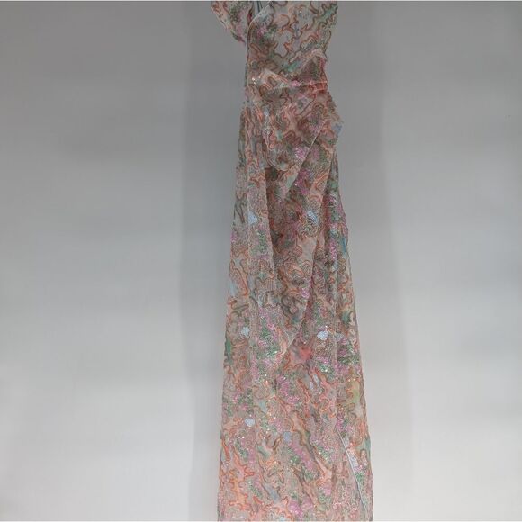 For Love And Lemons One Shoulder Multicolor Lace Dress - Picture 7 of 7